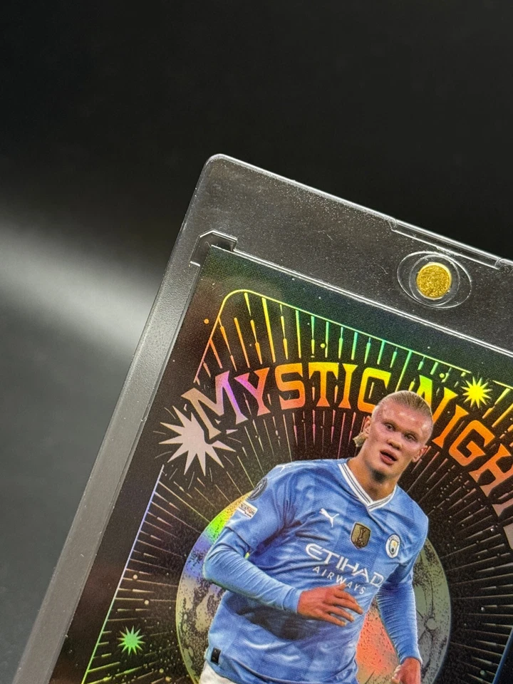 Erling Haaland 2023-24 Topps Merlin UCC Mystic Nights Refractor #MN-14 Man City - Image 3 of 4