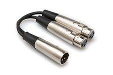 Hosa YXF-119 Y Cable, XLR3M to Dual XLR3F