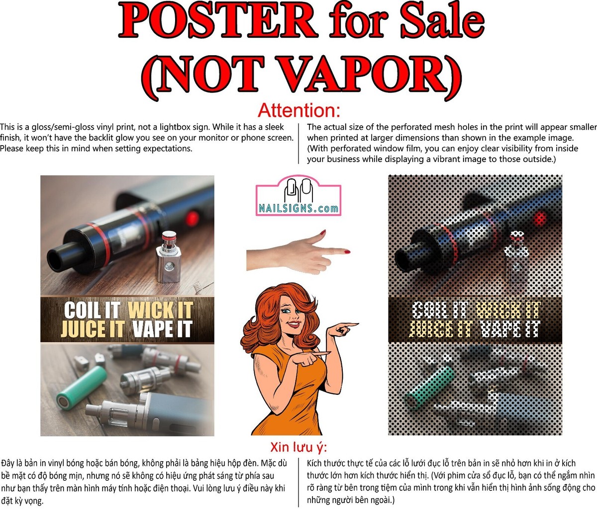 Vape 01 Perforated Mesh See Through Window Vinyl Sign Smoke Shop ad  Vertical | eBay