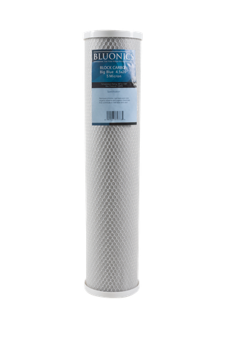 BLUONICS 4.5x20 Inch CTO Carbon Block Water Filters - 4-Pack (5 Micron)