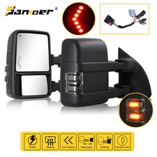 Towing Mirrors Compatible With 1999-2007 Ford F250 F350 F450 F550 Super Duty