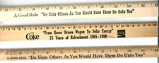 3 DIFFERENT WOODEN COCA-COLA RULERS  NEW  NEVER DISTRIBUTED    Bin 9