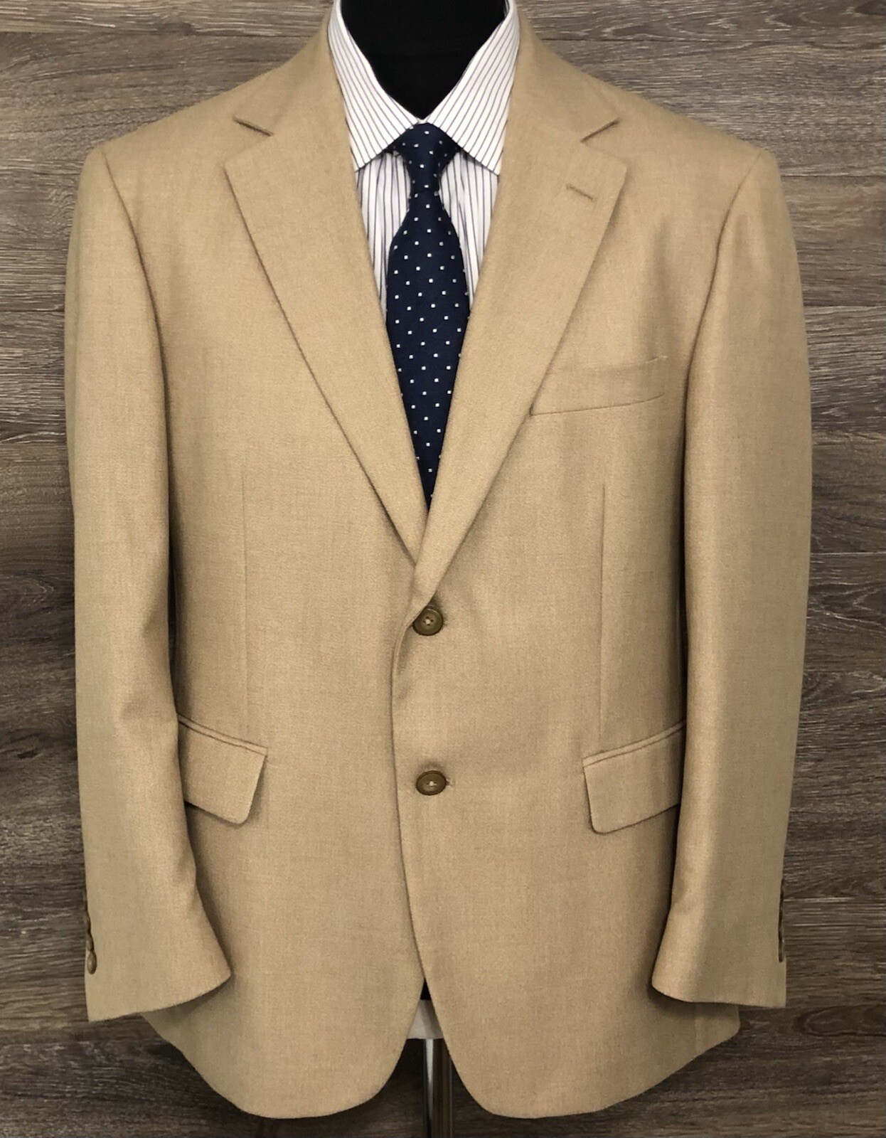 Stafford Essentials Men Polyester Blend Beige 2-B… - image 5