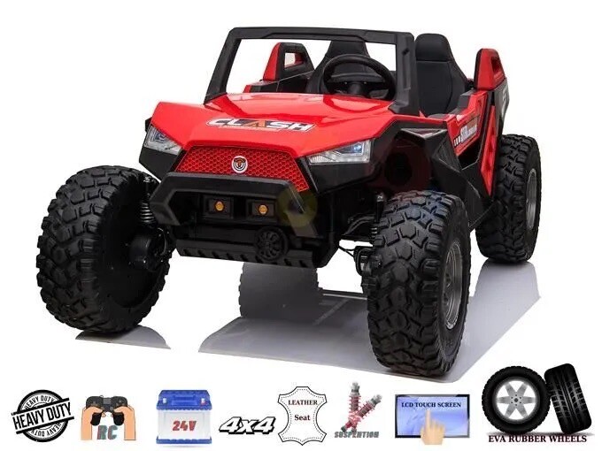 MP3 TV 24V CLASH RIDE ON GIANT BUGGY RAZOR UTV ALL TERRAIN TW0