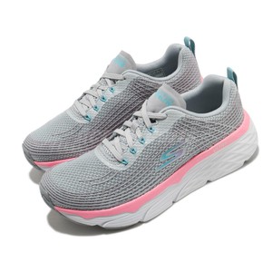 grey and white skechers