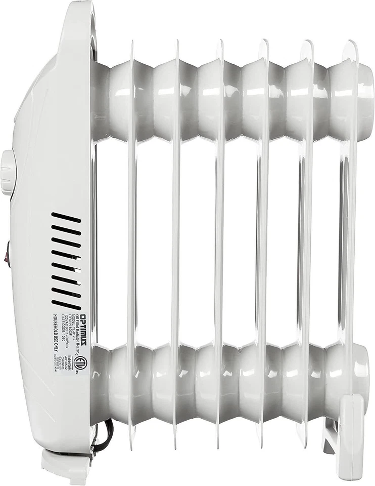 Aquecedor radiador portátil Optimus Mini 7 barbatanas cheio de óleo - Imagem 2 de 2