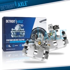 Pair Rear Brake Calipers w/ Brackets for Buick LeSabre Riviera Cadillac Deville