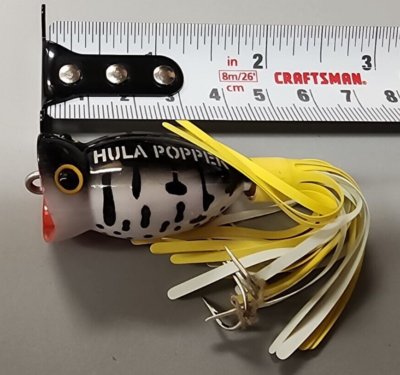 Leurre De Pêche Vintage Hula Popper – Grenouille Topwater (Collection/Restauration)