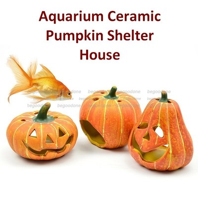 pumpkin fish tank decoration