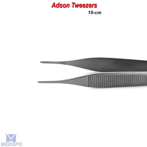 Surgical Tissue & Dressing Forceps Dental Micro Adson Tweezer Medical Instrument - Picture 4 of 5