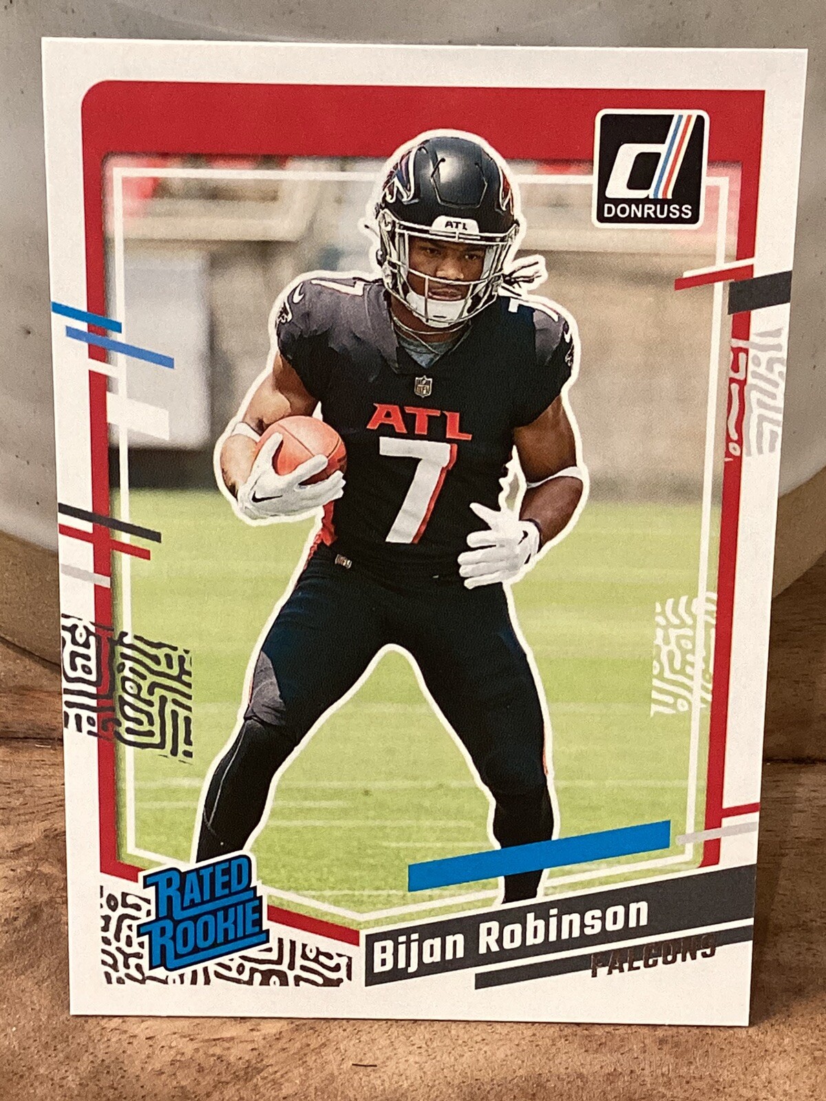 Bijan Robinson Rookie 2023 Panini Donruss Rated Rookie Atlanta Falcons #305 RC