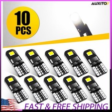 10Pcs T10 AUXITO 168 W5W LED 194 SMD Free CANBUS White Error Wedge Light Bulb X
