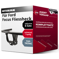 Für Focus I DAW / DBW (Auto Hak) Anhängerkupplung starr + E-Satz 7pol universell