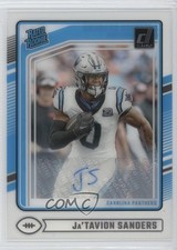 2024 Panini Clearly Donruss Rated Rookie Auto Ja'Tavion Sanders #81 Auto 1oa8