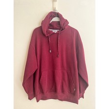 Pro Club Men  s Burgundy Maroon Hoodie Sweatshirt Oversized Fit Size: XL