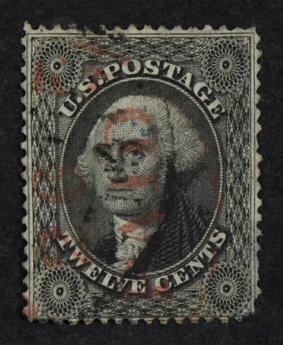 CKStamps: US Stamps Collection Scott#36 12c Washington Used Thin CV$350