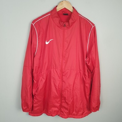 Nike Repel Park 20 Regenjacke Herren Rot Windbreaker Swoosh Shell Outdoor Retro