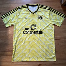 BORUSSIA DORTMUND BVB Jersey Size XL Shirt 1988 Away Retro Soccer Football