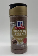 McCormick CHOCOLATE HAZELNUT 🎄Finishing Sugar Limited Edition 3.7 oz New 