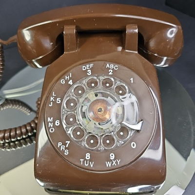 #ad Vintage Chocolate Brown Northern Electric Rotary Desktop Telephone Canada C $129.95