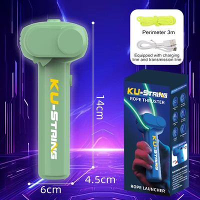 String Rope Glow in the Dark String Rope Launcher Luminous Portable Handheld Str