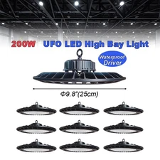 200W UFO Commercial Light Round High Bay Light Low Bay Led Light Warehouse Light