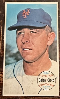 1964 TOPPS GIANT CARD # 47 GALEN CISCO SP OF THE NEW YORK METS NM CONDITION