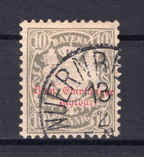 Bayern PORT 9PF ABART REGISTRATION. Disfigured (EA1590