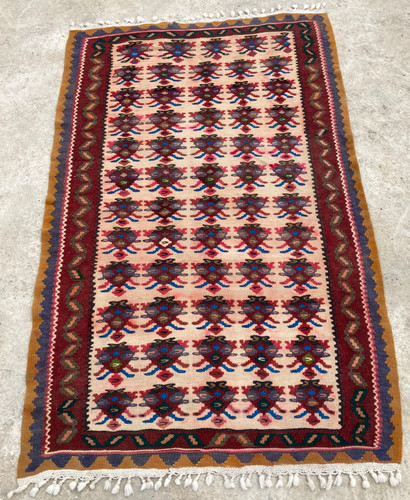 Vintage Traditional Handmade Beautiful Turkish Kilim Floor Rug Carpet 160x100 cm
