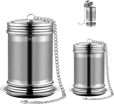2 Pack Extra Fine Mesh Tea Infuser Stainless Steel Strainer for Loose Leaf Tea
