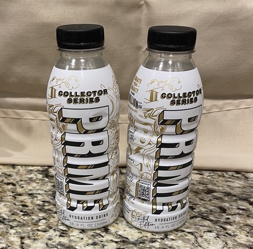 2 RARE PRIME COLLECTORS SERIES LIMITED EDITION HYDRATION DRINK 16.9FL OZ 500 ML