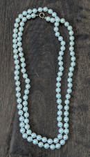 Forty Inch Strand of Fake Pearls Necklace with Clasp