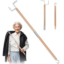 27.2"Dressing Stick,Long Handle Dressing Aid Stick for Elderly and Hip Surger...