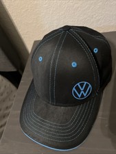 Volkswagen Hat Vw Driver Gear Adjustable Structured Cap Black Blue New