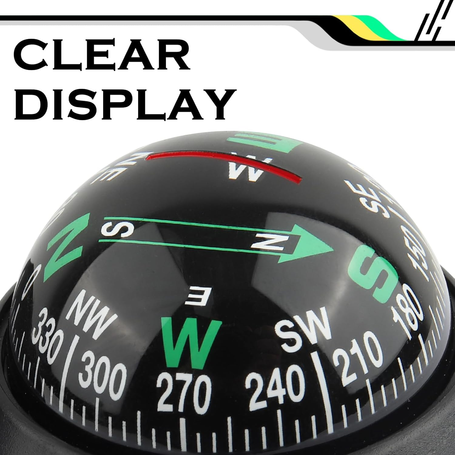 Compass Cars Light Compass for Car with Bottom Stick Car Compass Ball,Adjustible and Night ...