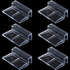 OIIKI 6 PCS Aquarium Glass Cover Clip, Clear Acrylic Support Holder,... 