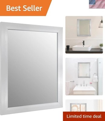 Elegant 20'' x 16'' Wall-Mounted Rectangular Mirror with Explosion-Proof Glass