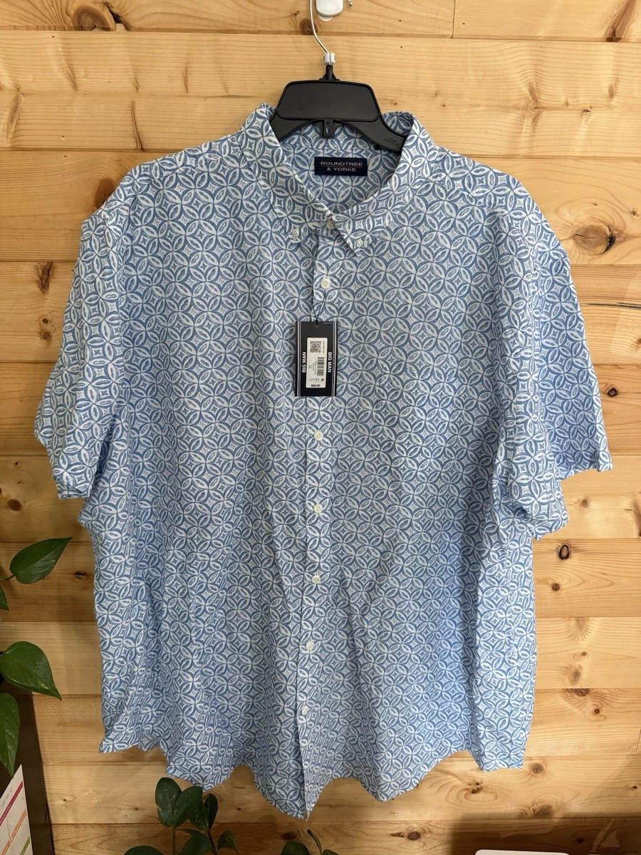 Roundtree & Yorke White Casual Button-Down Shirts for Men for sale