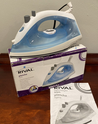 Rival Lightweight Iron 1100w Model 16173 Steam / Dry 6 Setting Manual & Box