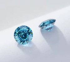 Lab Grown 1.00 CT Natural Blue Portuguese Cut Loose CVD Diamond VVS1 Certified