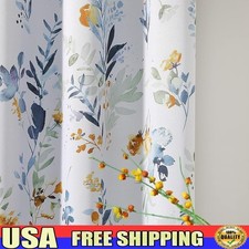 Floral Grommet Curtain Panels Room Darkening Noise Reducing Window Treatment New