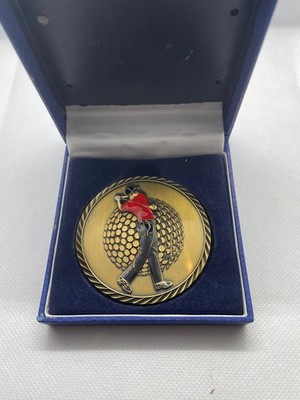 Golfmedaille Gold Premium Qualität