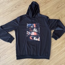 Black hoodie anime Mens Size L