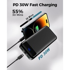 Portable Charger Power Bank 40000mAh Powerbank PD 30W and QC 4.0 Fast Charging