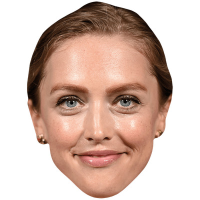 Alicia Roth Weigel (Smile) Celebrity Mask, Flat Card Face, Fancy Dress Mask