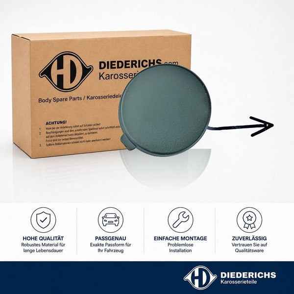 Klappe Abschlepphaken Vorne Diederichs 1405162 FÜR Ford-image