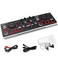 Numark MixTrack Go Compact Bluetooth DJ Controller with Stems Control