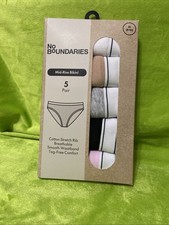 No Boundaries Mid Rise Bikini Size Medium Underwear Panties
