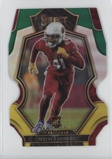 2022 Panini Select Premier Level Green & Yellow Prizm Die-Cut Myjai Sanders 12ac