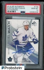 2016-17 SP Authentic Hockey Future Watch Auston Matthews RC AUTO /999 PSA 10